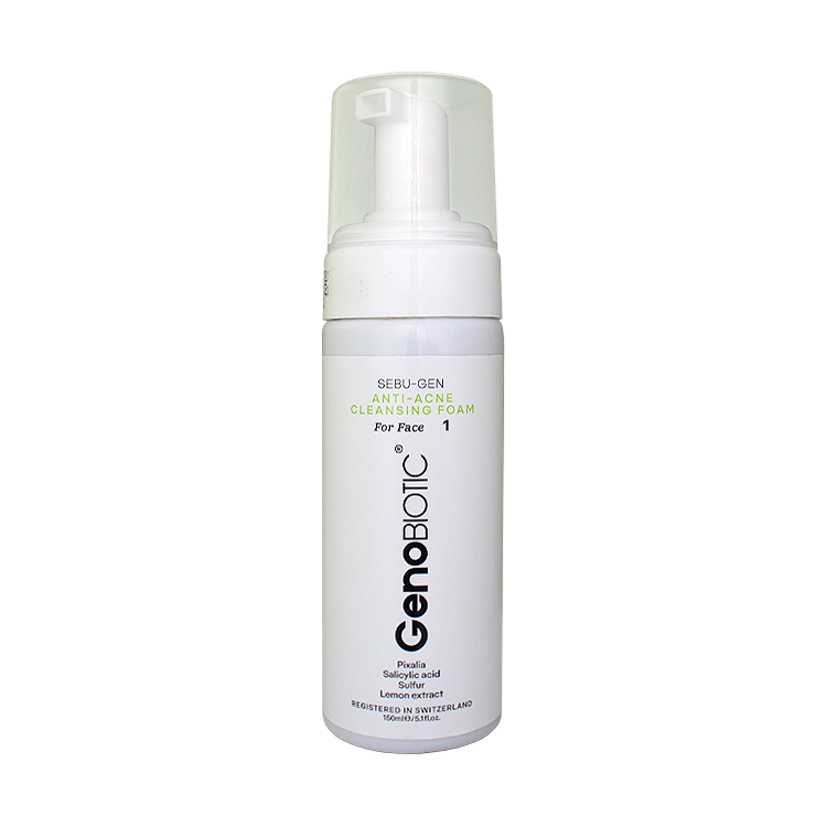 فوم شستشوی صورت ضد آکنه ژنوبایوتیک حجم 150 میلی لیتر