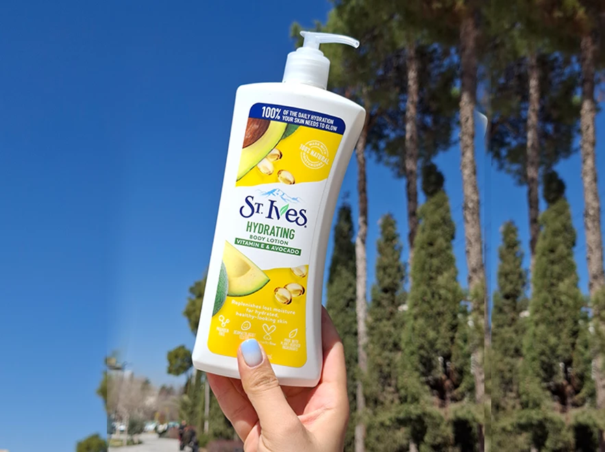 بررسی ترکیبات لوسیون بدن آبرسان روغن آووکادو سینت ایوز مدل Hydrating حجم 621 میلی لیتر