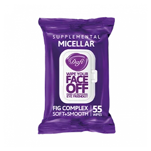 دستمال مرطوب پاک کننده آرایش دافی مدل Micellar بسته 55 عددی