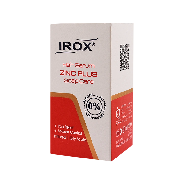 خرید سرم مو ضد شوره و خارش زینک پلاس ایروکس حجم 30 میلی لیتر