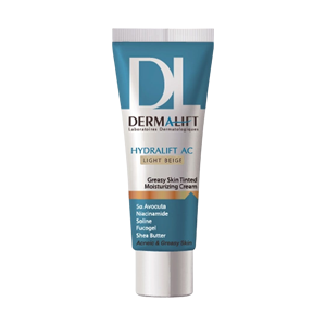 کرم مرطوب کننده بژ روشن پوست چرب هیدرالیفت AC درمالیفت حجم 40 میلی لیتر