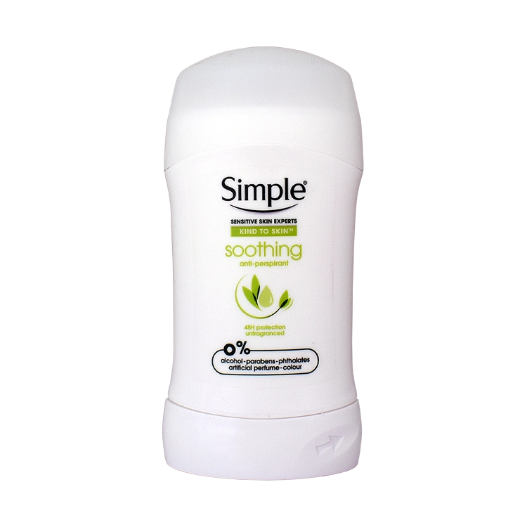 استیک ضد تعریق زنانه سیمپل مدل Soothing حجم 40 میلی لیتر