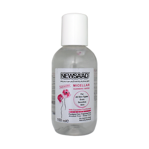 میسلار واتر پاک کننده آرایش انواع پوست نیوساد حجم 150 میلی لیتر