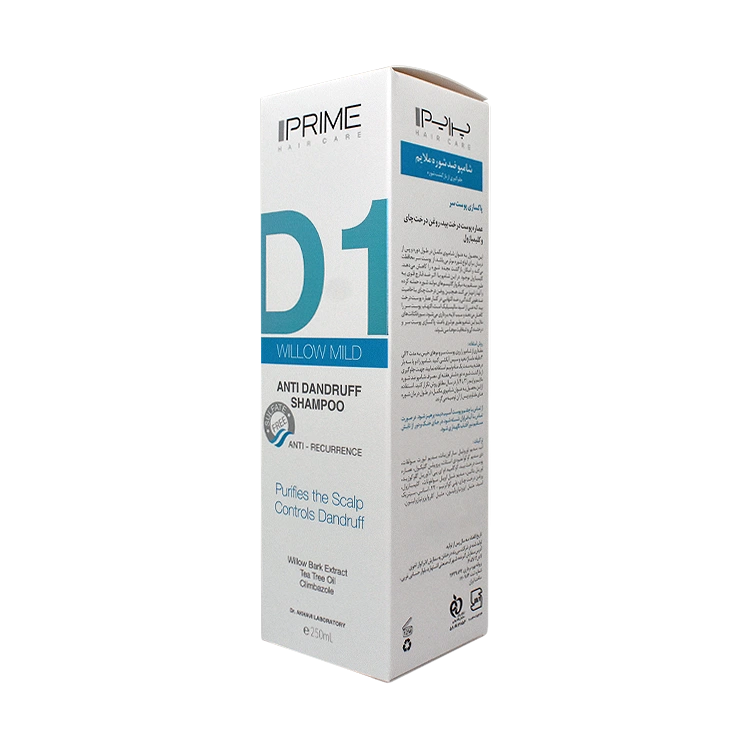قیمت شامپو ضد شوره ملایم پرایم مدل D1 حجم 250 میلی لیتر