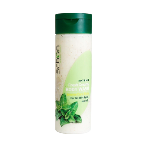 شامپو بدن کرمی شیر نعنا شون حجم 300 میلی لیتر