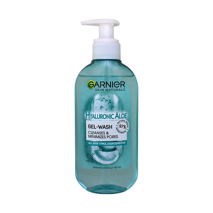 ژل شستشوی آبرسان هیالورونیک اسید و آلوئه ورا گارنیه حجم 200 میلی لیتر