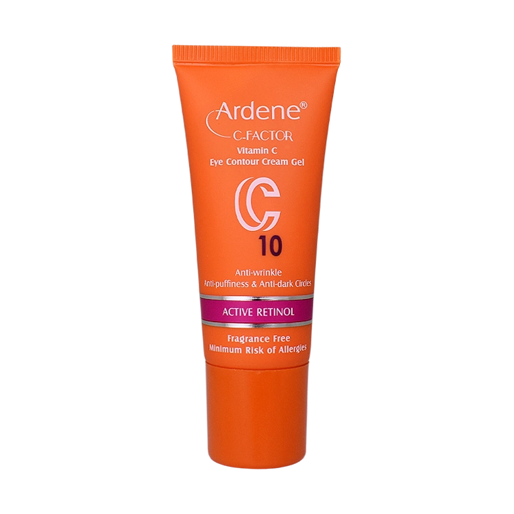کرم ژل دور چشم ویتامین سی C10 آردن سی فکتور وزن 15 گرم