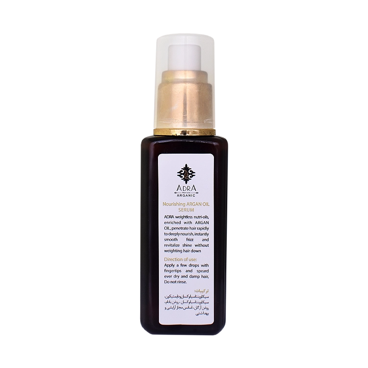 خرید سرم مو مغذی و آنتی فریز روغن آرگان آدرا حجم 80 میلی لیتر
