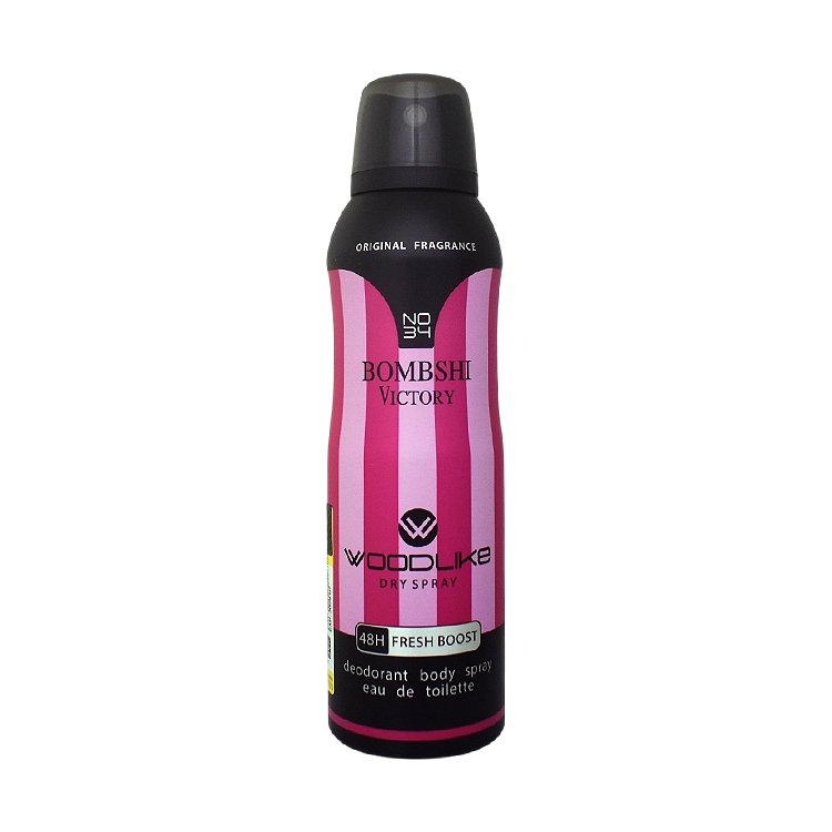 اسپری بدن زنانه وودلایک مدل Bombshi Victory حجم 200 میلی لیتر