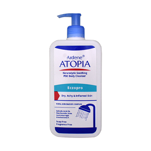 بالم شوینده بدن التیام بخش و لایه بردار اگزوپرو آردن آتوپیا حجم 500 میلی لیتر