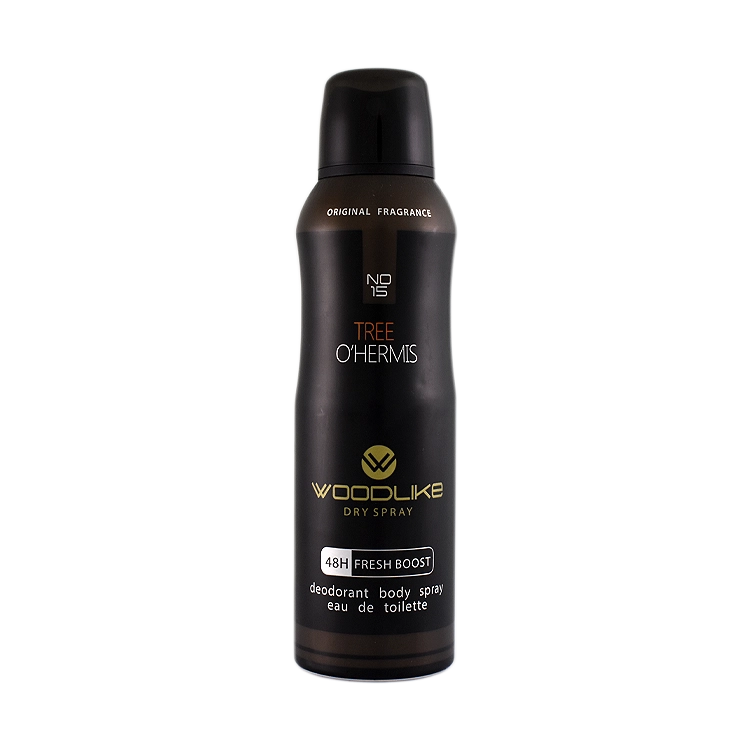 اسپری بدن مردانه وودلایک مدل Tree O'Hermis حجم 200 میلی لیتر