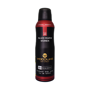 اسپری بدن زنانه وودلایک مدل Black Marin حجم 200 میلی لیتر