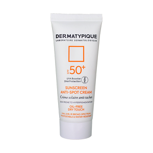 کرم ضد آفتاب ضد لک بی رنگ درماتیپیک SPF50 حجم 40 میلی لیتر