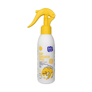 اسپری ضد آفتاب کودک پری بیوتیک بیبی فرست SPF50 حجم 150 میلی لیتر