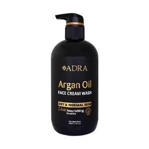 کرم شستشوی صورت روغن آرگان آدرا حجم 500 میلی لیتر