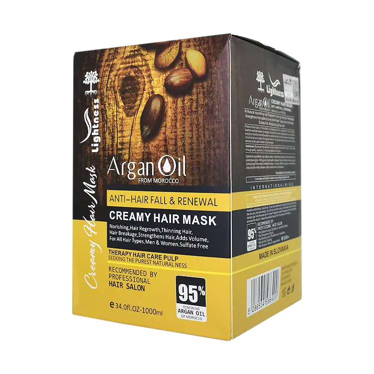 قیمت ماسک مو روغن آرگان فاقد سولفات لایتنس حجم 1000 میلی لیتر