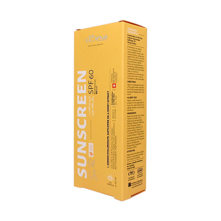 قیمت کرم ضد آفتاب بژ روشن پوست های مختلط و چرب سی گل SPF60 حجم 50 میلی لیتر