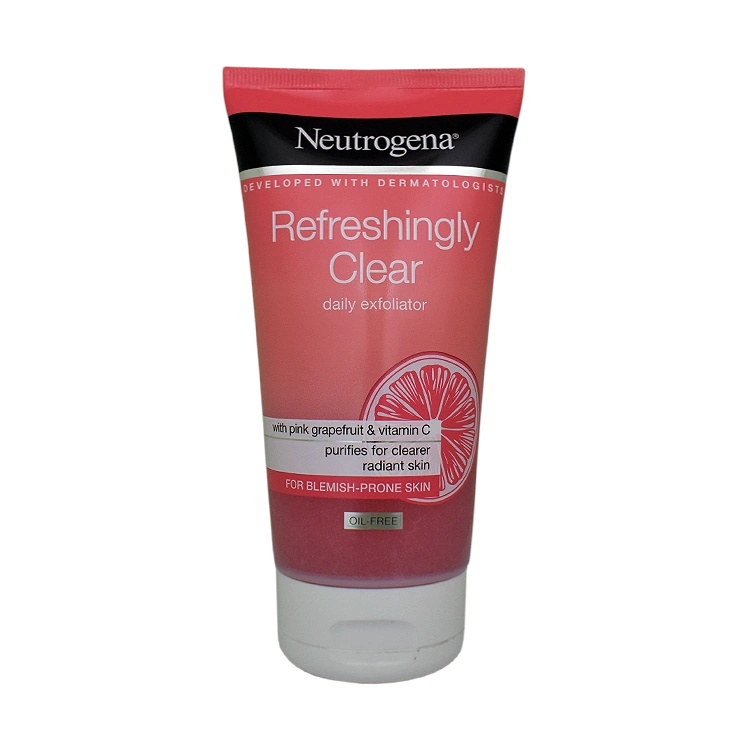 اسکراب صورت روشن کننده و شفاف کننده نوتروژینا مدل Refreshingly Clear حجم 150 میلی لیتر
