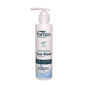 ژل شستشوی صورت پوست چرب عصاره چای سبز فاربن حجم 200 میلی لیتر