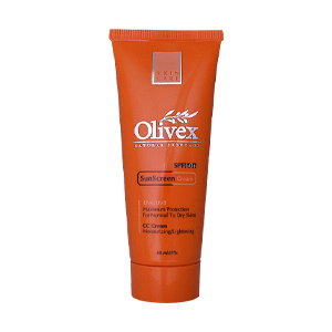 کرم ضد آفتاب سی سی رنگی پوست های خشک و معمولی الیوکس SPF60 حجم 50 میلی لیتر
