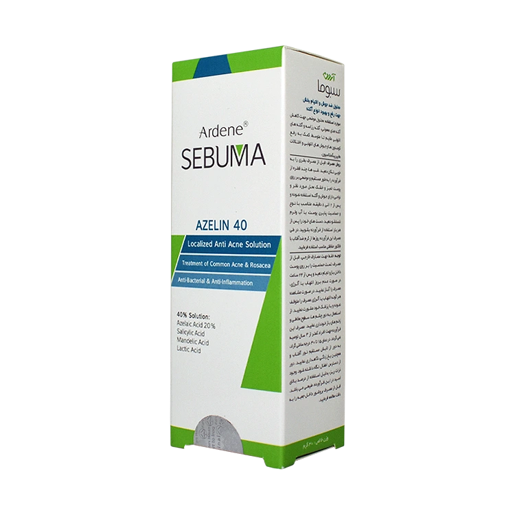 قیمت محلول ضد جوش و التیام بخش آردن سبوما مدل Azelin 40 حجم 30 میلی لیتر