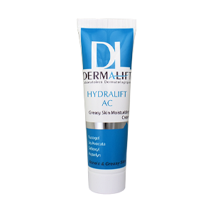 کرم مرطوب کننده بی رنگ پوست چرب هیدرالیفت AC درمالیفت حجم 50 میلی لیتر