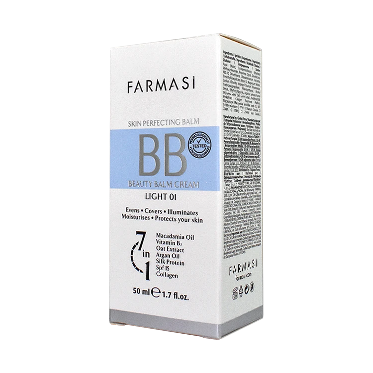 قیمت بی بی کرم 7 کاره رنگ روشن فارماسی شماره 01 حجم 50 میلی لیتر