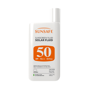 فلویید ضد آفتاب سولار پوست های مختلط و چرب سان سیف SPF50 حجم 55 میلی لیتر