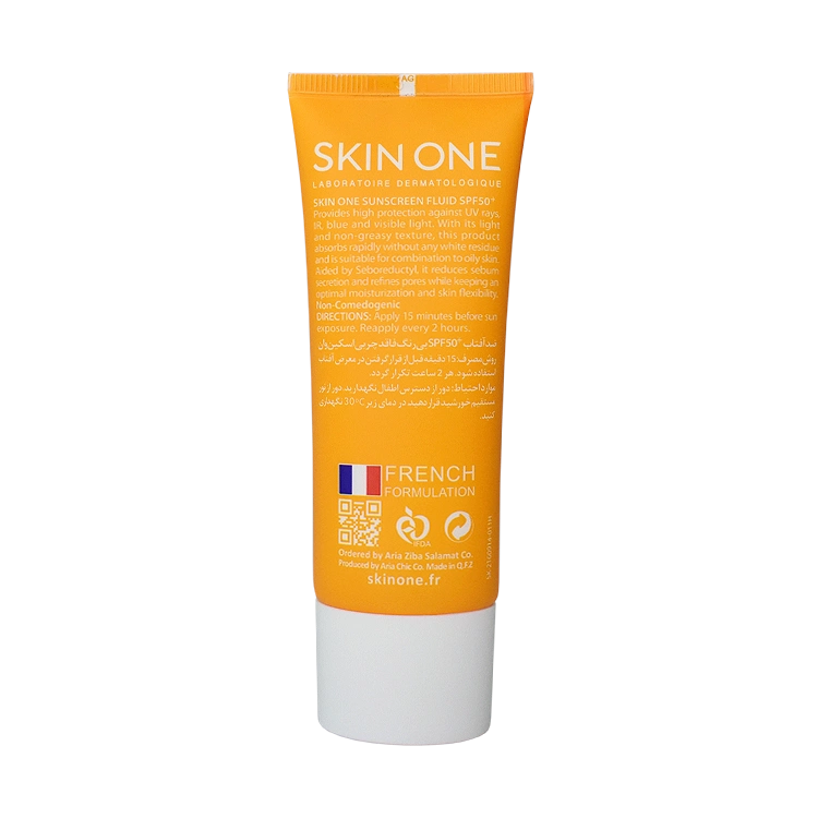 خرید فلویید ضد آفتاب بی رنگ پوست های مختلط و چرب اسکین وان SPF50 حجم 40 میلی لیتر
