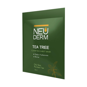 ماسک صورت عصاره درخت چای سبز نئودرم حجم 25 میلی لیتر