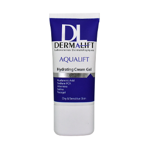 ژل کرم آبرسان پوست های خشک و حساس آکوالیفت درمالیفت حجم 50 میلی لیتر