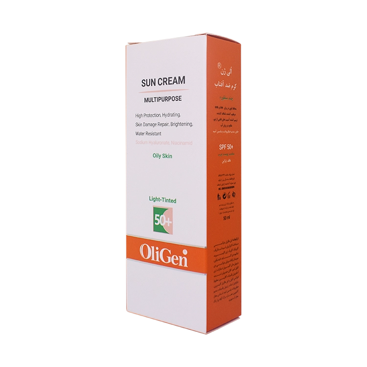 خرید کرم ضد آفتاب رنگی روشن پوست های چرب الی ژن SPF50 حجم 50 میلی لیتر