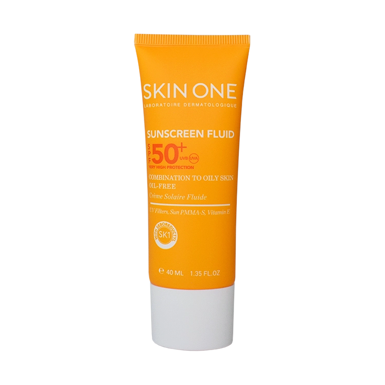 فلویید ضد آفتاب بی رنگ پوست های مختلط و چرب اسکین وان SPF50 حجم 40 میلی لیتر