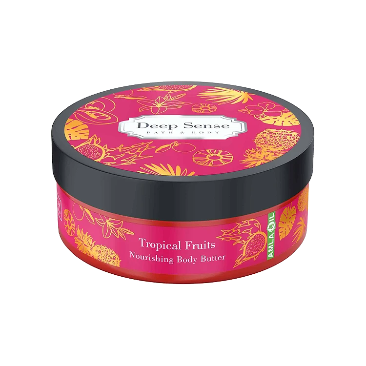 کره بدن پوست های خشک و معمولی میوه های استوایی دیپ سنس حجم 200 میلی لیتر