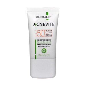 فلویید ضد آفتاب پوست چرب بی رنگ آکنه ویت درمالیفت SPF50 حجم 50 میلی لیتر