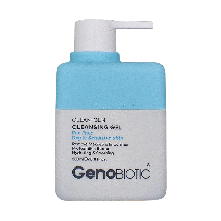 ژل شستشوی صورت پوست های خشک و حساس ژنوبایوتیک حجم 200 میلی لیتر