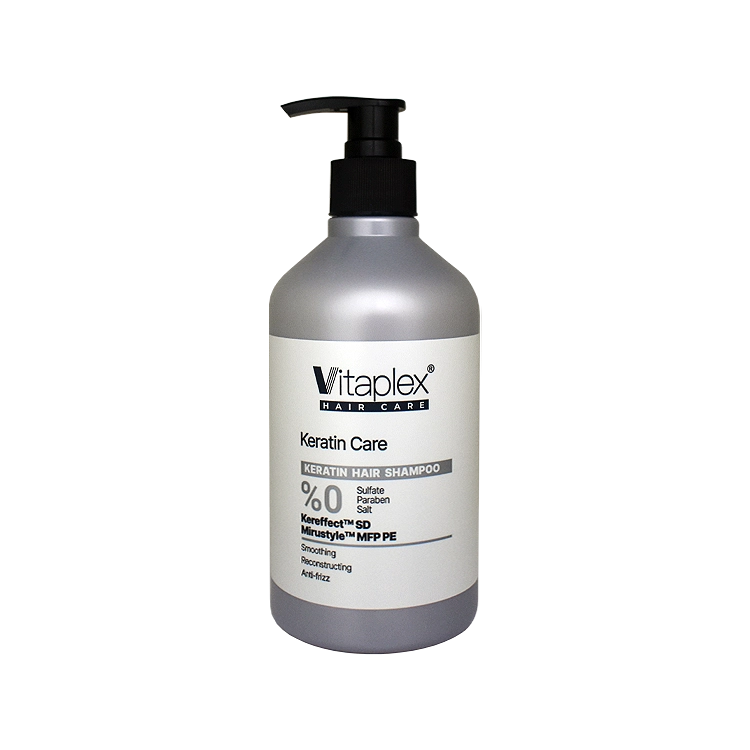 شامپو فاقد سولفات موهای کراتین شده ویتاپلکس حجم 500 میلی لیتر