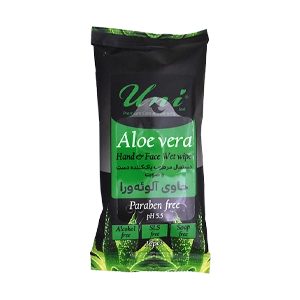 دستمال مرطوب دست و صورت آلوئه ورا یونی لد بسته 12 عددی