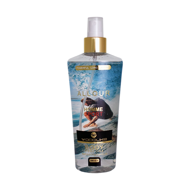 بادی اسپلش مردانه وودلایک مدل Allour Homme Sport حجم 250 میلی لیتر