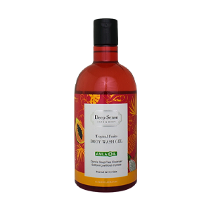 شامپو بدن پوست های خشک و معمولی میوه های استوایی دیپ سنس حجم 400 میلی لیتر