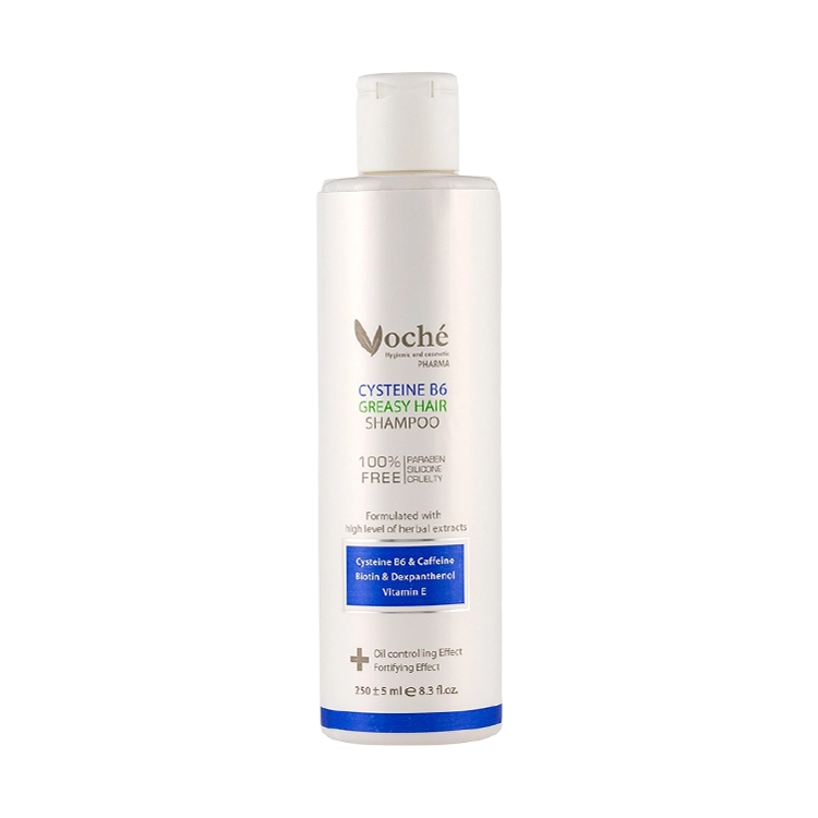 شامپو تقویت کننده موهای چرب سیستئین و ویتامین B6 وچه حجم 250 میلی لیتر