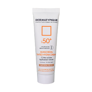 کرم ضد آفتاب بژ طبیعی پوست های خشک و معمولی درماتیپیک SPF50 حجم 50 میلی لیتر