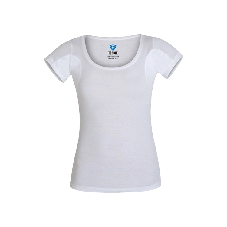تی شرت ضد عرق زنانه تاپیک سفید