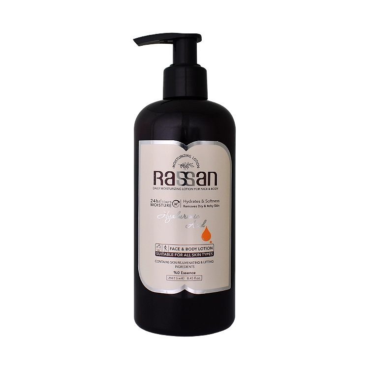 لوسیون صورت و بدن فاقد اسانس راسن حجم 250 میلی لیتر