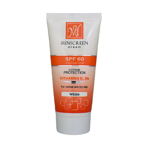 کرم ضد آفتاب بی رنگ پوست های خشک و معمولی مای SPF60 حجم 50 میلی لیتر