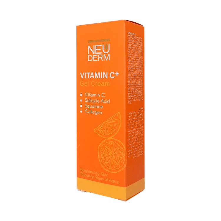 قیمت ژل کرم روشن کننده ویتامین سی پلاس نئودرم حجم 50 میلی لیتر