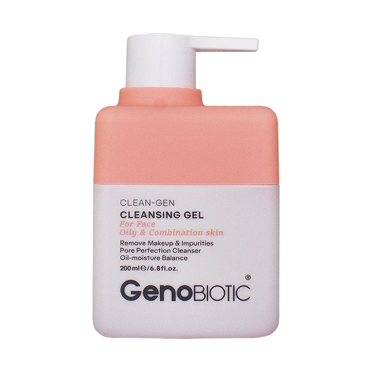ژل شستشوی صورت پوست های مختلط و چرب ژنوبایوتیک حجم 200 میلی لیتر