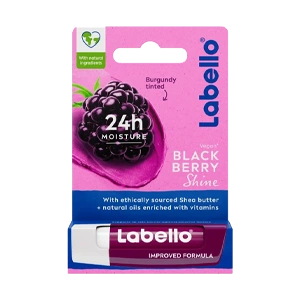 بالم لب رنگی شاه توت لابلو رنگ قرمز شرابی