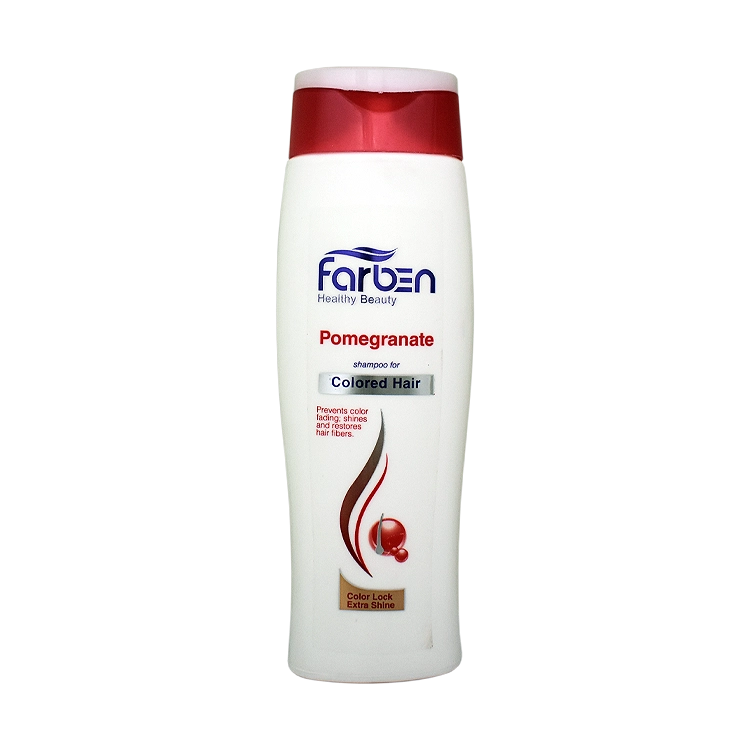 شامپو موهای رنگ شده عصاره انار فاربن حجم 200 میلی لیتر
