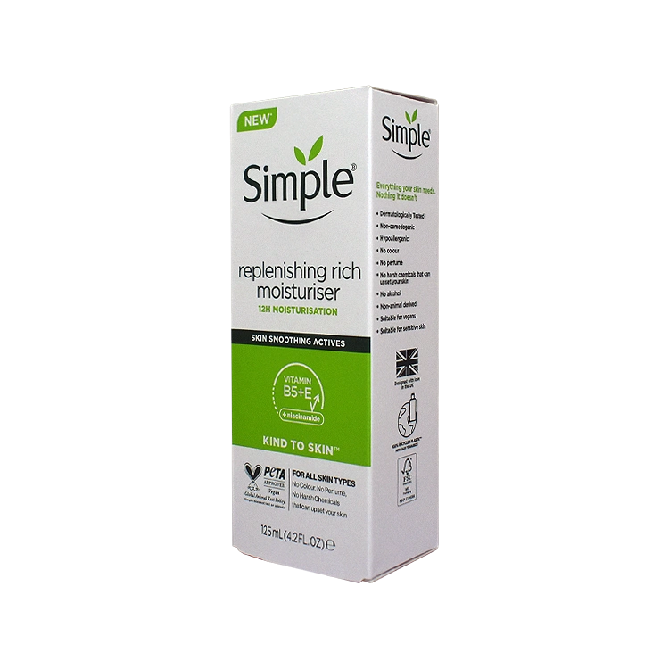 خرید کرم مرطوب کننده و آبرسان ریچ پوست خشک سیمپل حجم 125 میلی لیتر